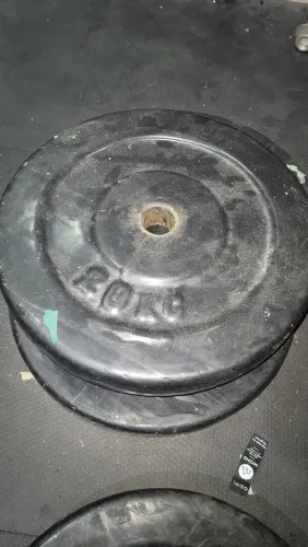 4 Anilhas 20kg cada emborrachada