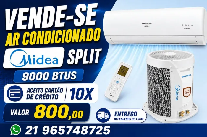 Ar condicionado Split 9000 BTUS