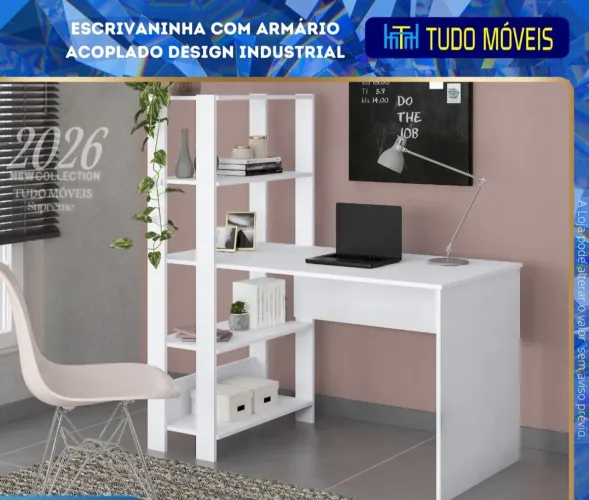 ESCRIVANINHA COM ARMÁRIO ACOPLADO