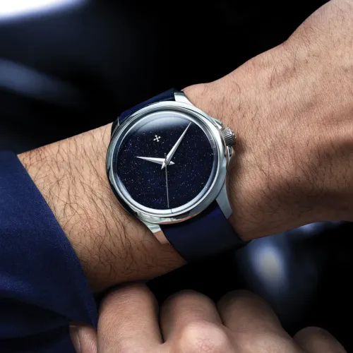 Relógio Venezianico Azul Redentor Avventurina 40 + Pulseira aço 20mm