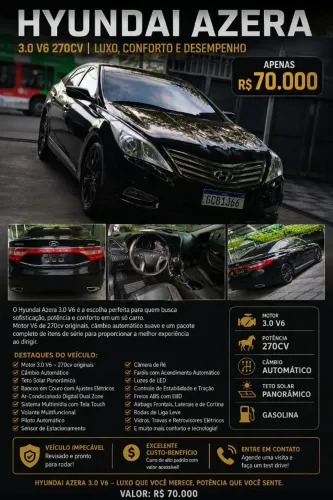 Hyundai Azera 3.0 V6 24V 4P Aut. 2012