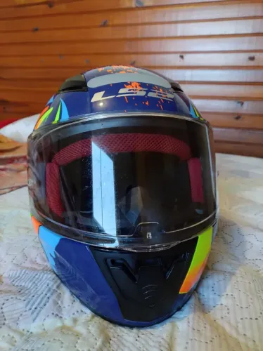 CAPACETE LS2 RAPID TAGLINE + VISEIRA CAMALEÃO