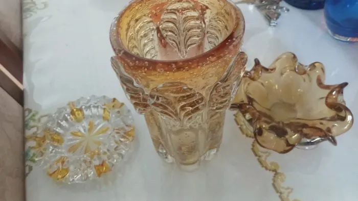 Linda jarra de murano e centrinho