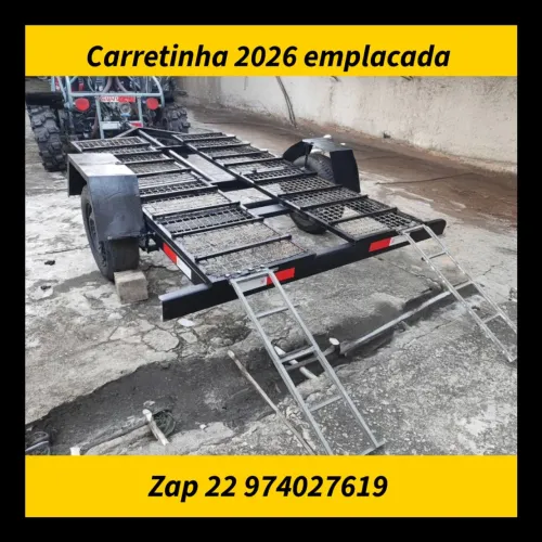 carretinha. Prancha nova emplacada