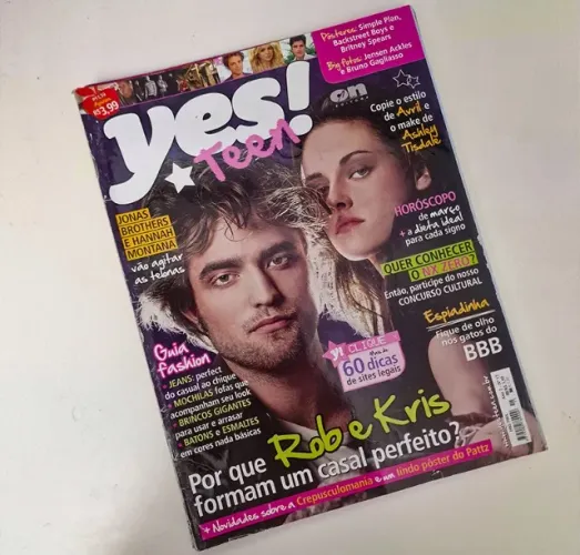 Combo 3 revistas Yes!Teen Crepúsculo: raras + posters originais