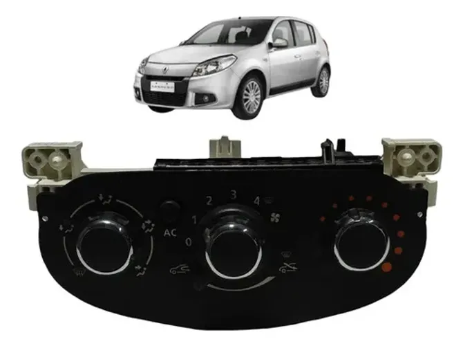 Painel Comando De Ar Condicionado Renault Sandero 2008 Uzad0