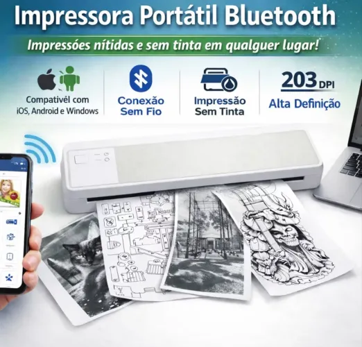 IMPRESSORA TÉRMICA PORTÁTIL