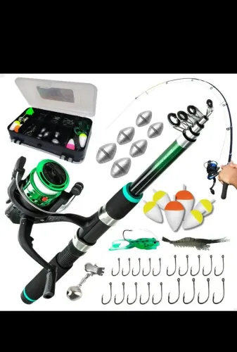 Kit vara de pescar com estojo completo