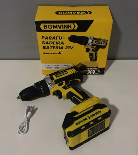 PARAFUSADEIRA DE IMPACTO 21V ALTA PERFORMANCE BOMVINK