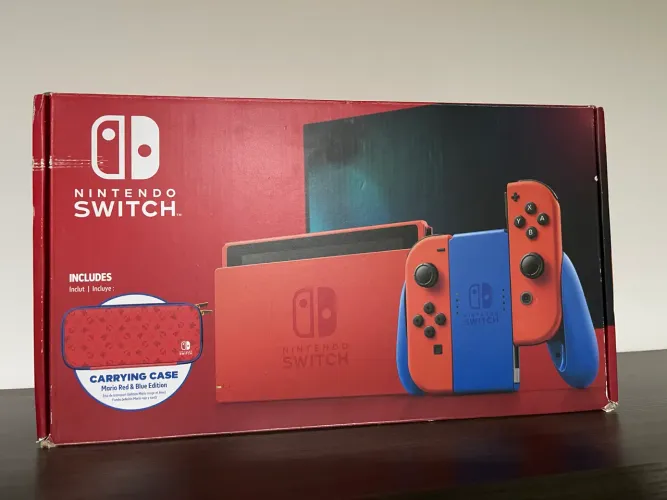 Nintendo switch mario edition NOVO (leia a descrição)