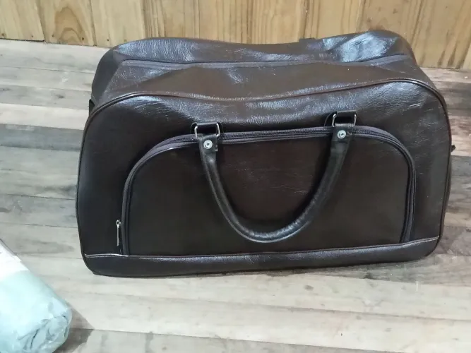 Bolsa de coro pra viajar 100%coro