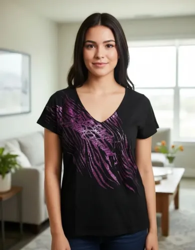 blusa feminina ecko preto e rosa