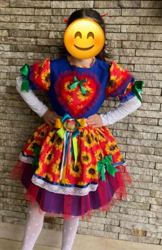 Vestido festa junina infantil
