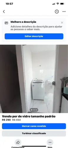 Vendo porta de vidro completa