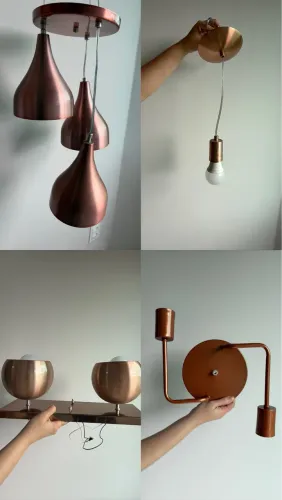 Conjunto de luminária para casa sala ou varanda