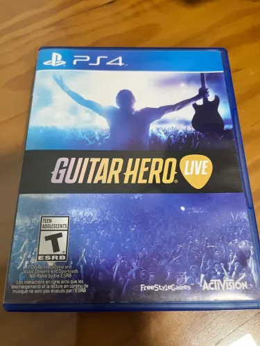 Jogo Guitar Hero Live mídia na caixa PS4