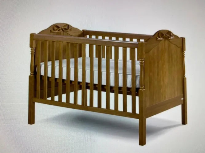 Berço qur vira mini cama Provençal Tulipa Baby - Usado