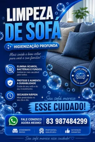 Higienização de sofá