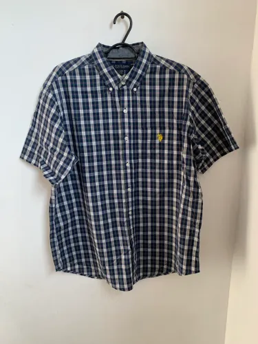 Camisa social xadrez polo assn
