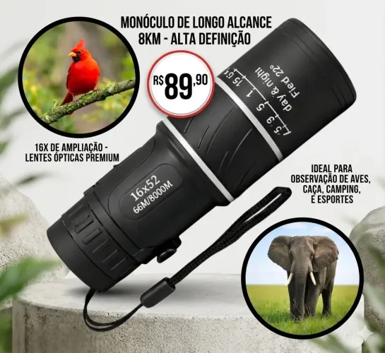 Monóculo longo alcance 8 km