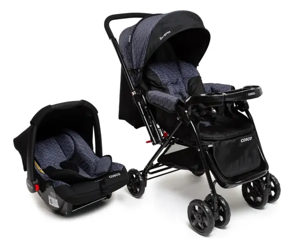 Carrinho e bebê conforto Cosco Kids