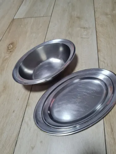 Conjunto com 3 pecas em aço inox 32x19 - 27x 16 e 26x17x6