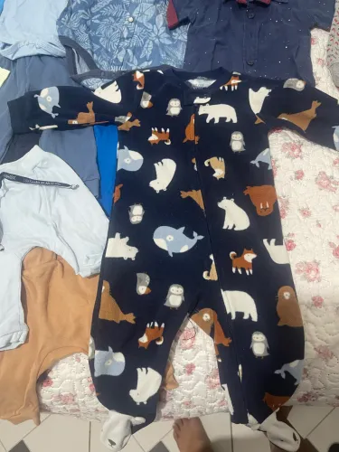 Lote bebê menino 30 peças sem avarias