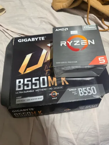 KIT GAMER: RYZEN 5 5600g + placa mãe b550m K+ 32 gb DDR4