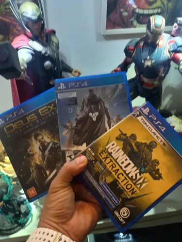 Jogos Playstation 4 PS4 rainbon six extraction, Deus ex, destiny