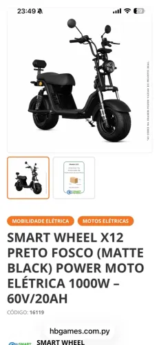 Moto elétrica 1000W na caixa