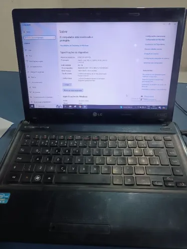 Notebook LG Core i3 8 ram com SSD128