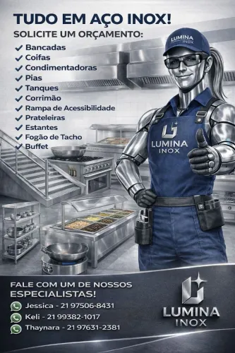 Fábrica de mobília em inox