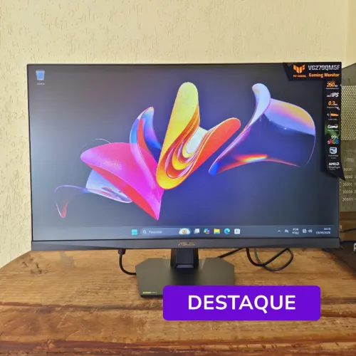 Monitor Gamer ASUS TUF 27 Pol 260Hz Fast IPS 0.3ms FreeSync Premium Novo NF Garantia