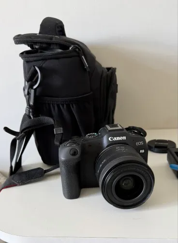 Canon EOS R8 + Lente RF 24-50mm ? Seminova, 2024, poucos usos