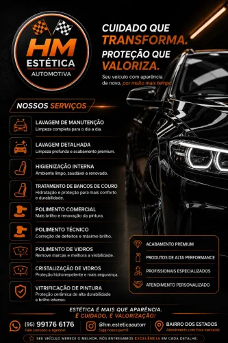 Lavagem, higienização, polimento e tudo que seu carro precisa pra ficar novo de novo 