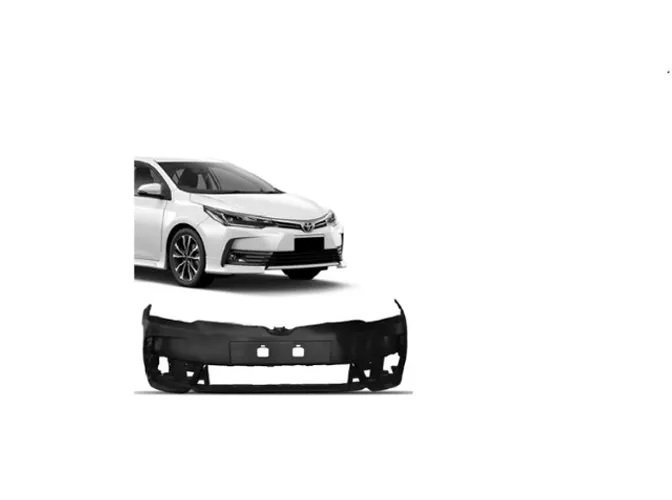 Para-Choque Dianteiro Toyota Corolla Preto Liso Ano:2018/2021