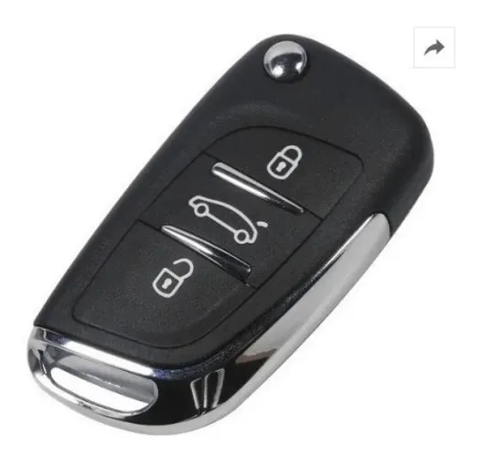 Chave Canivete Para Alarme Fks Citroen ou Peugeot Cr730