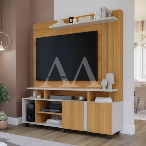 ESTANTE para uma TV de até 50 polegadas.