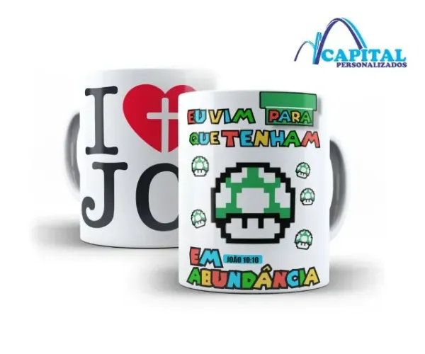 Caneca de porcelana religião
