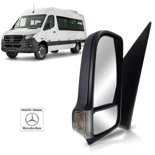 Retrovisor lado esquerdo original para Sprinter 2020, 2021, 2022.