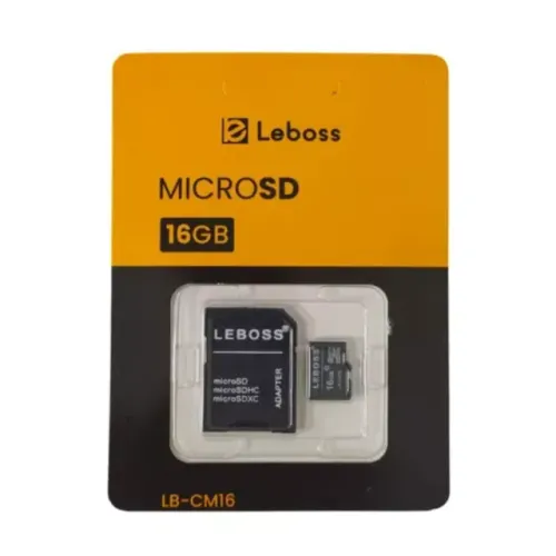 Cartão de Memória Leboss 16GB LB-CM16 MicroSD com Adaptador SD - WZetta