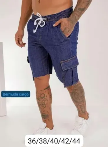 Short jeans masculino 