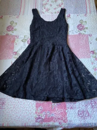 Vestido Preto Rendado 