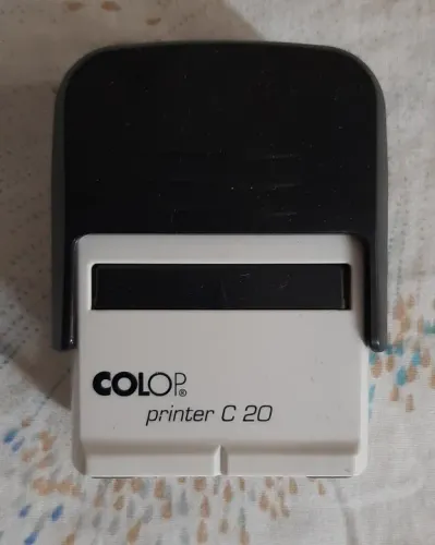 Carimbo Automático Print20 Cor Preto Com Branco