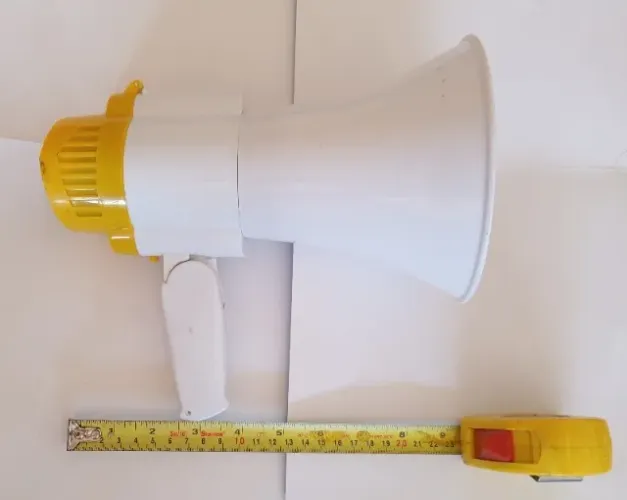 ( Defeito ) Megafone Portátil Profissional 35W Com Sirene Gravação - Makeda