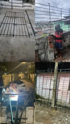 Grades de ferro faço qual quer tamanho 