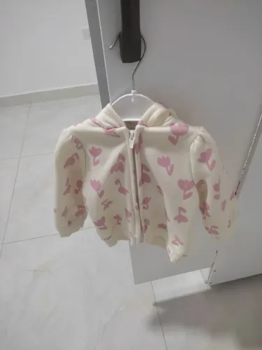 Casaco Infantil com Estampa Floral