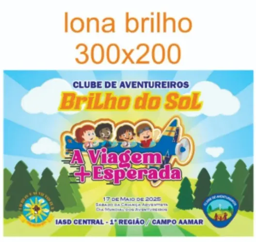 Faixas em cores, impressa