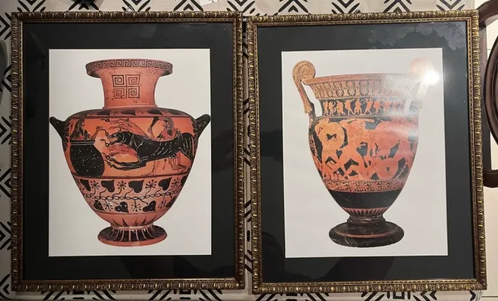 Par de Quadros com Vasos Gregos