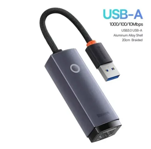 Adaptador Baseus Usb-a Para Ethernet Rf45 1000mbps 